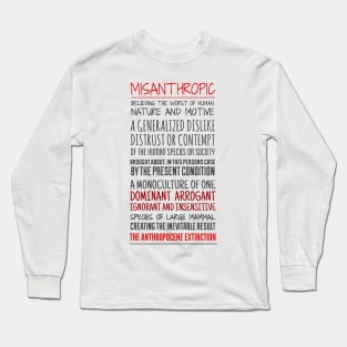 MISANTHROPY/2 Long Sleeve T-Shirt